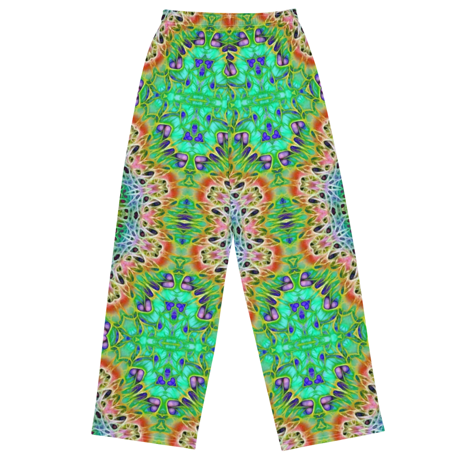 Green Orange Kaleidoscope Wideleg Pants product image (1)