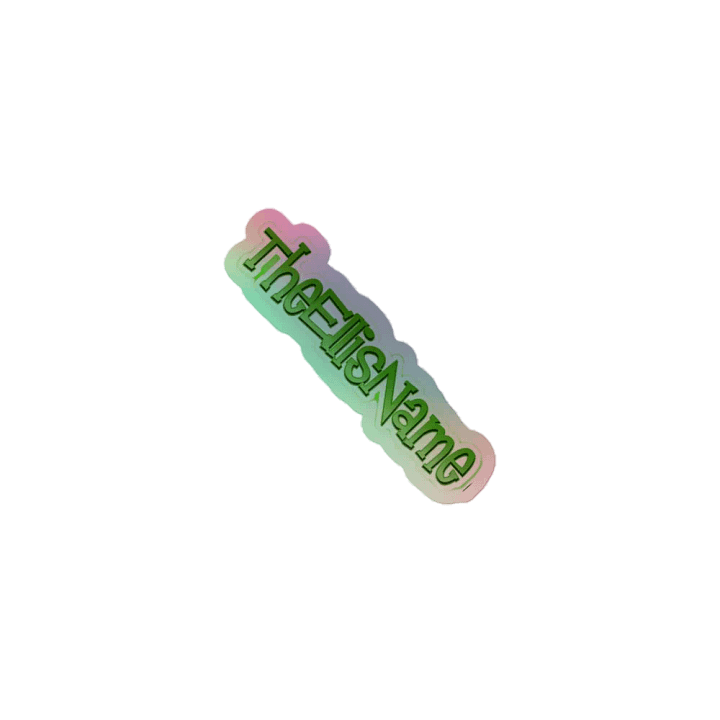 Ellis is Holographic! Stickers product image (1)