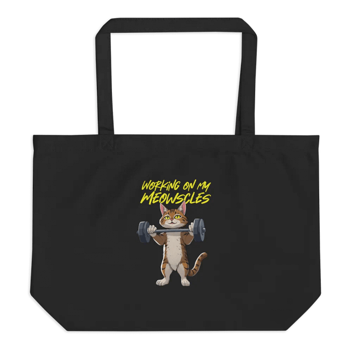 working on my meowscles gym bag product image (1)