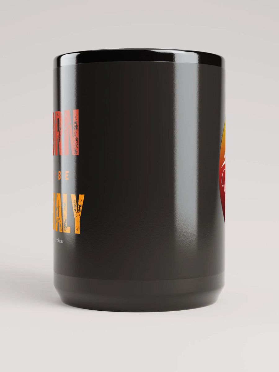 Lava-Inspired Black Glossy Mug product image (5)