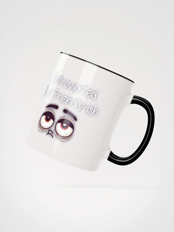 Introverted but friendly-ish Ceramic Mug with Color Inside product image (15)