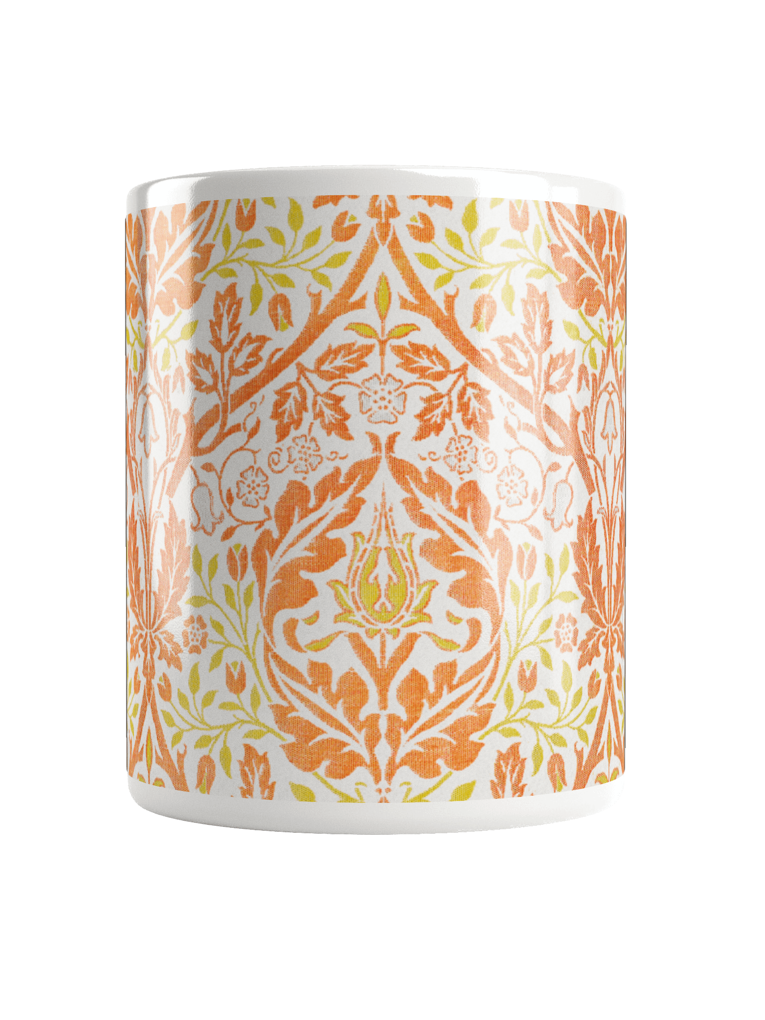 Floral Harmony White Glossy Mug product image (6)
