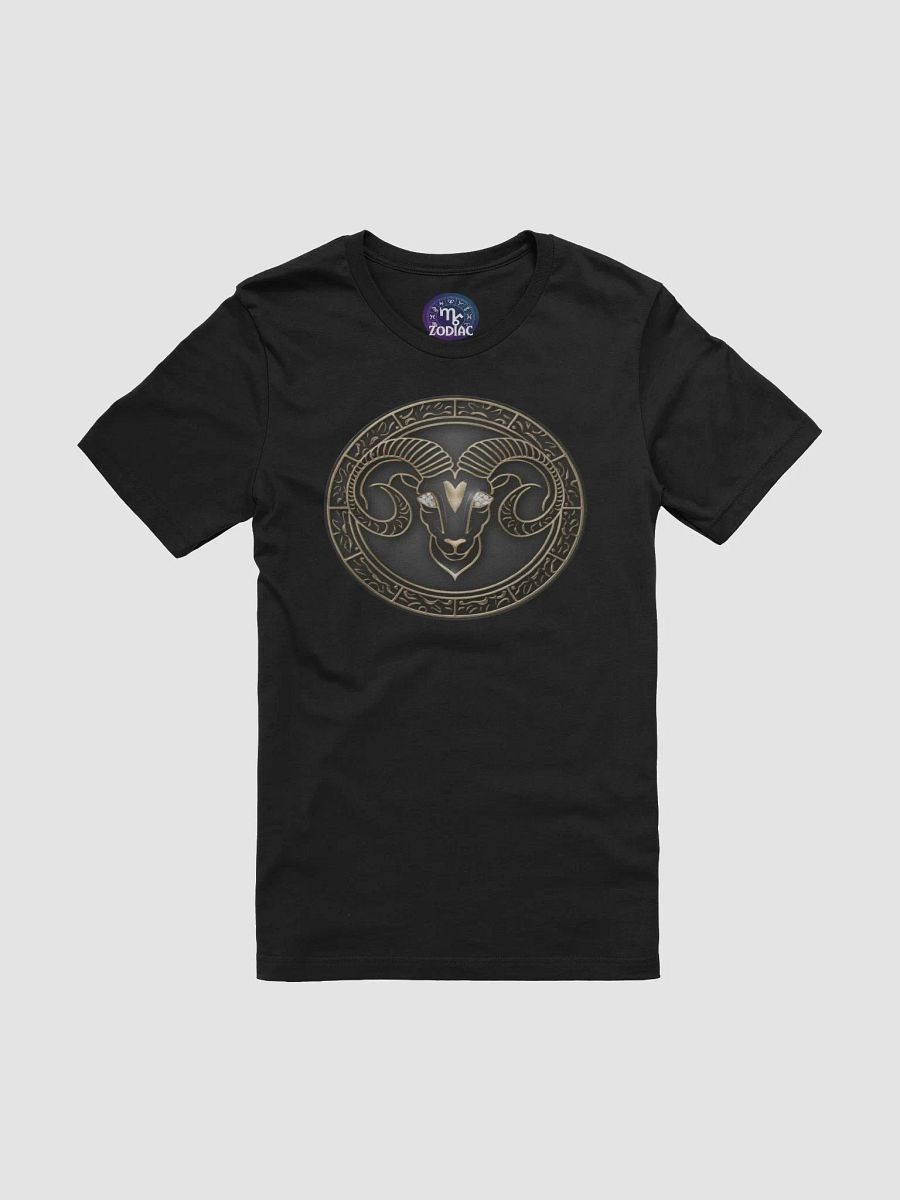 Exclusive Aries Zodiac T-Shirt - Premium Unisex Design with Ornate Ram and Celestial Motifs product image (3)