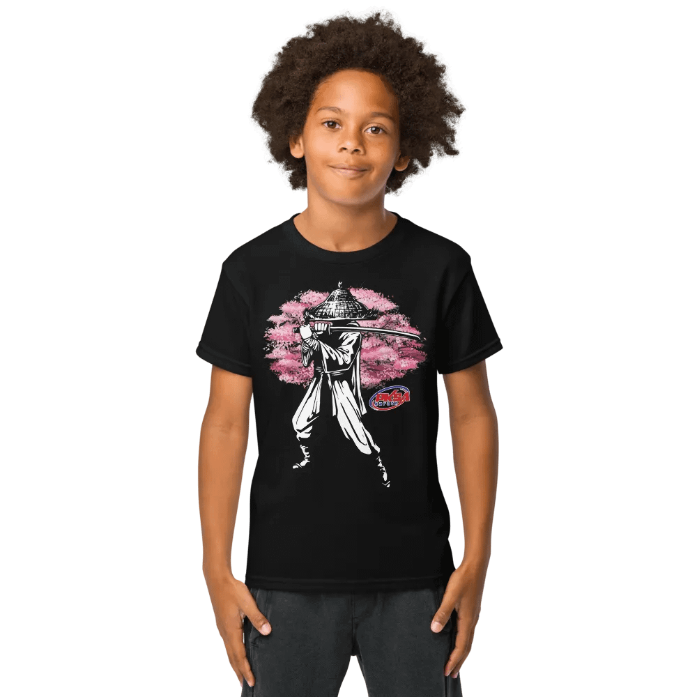 Kid's: Samurai & Cherry Blossom Tee product image (1)
