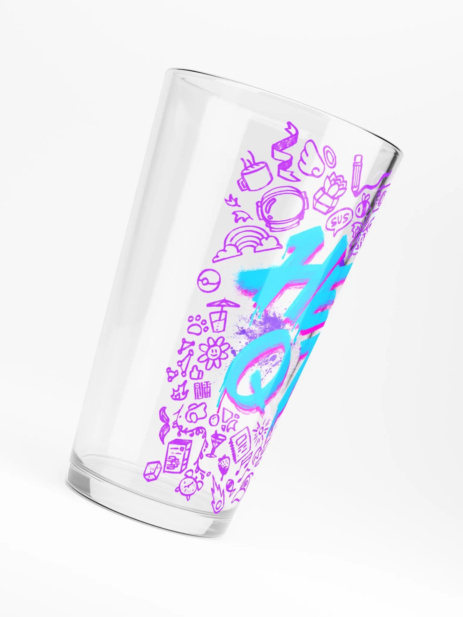 Graffiti Hey QT Glass product image (6)
