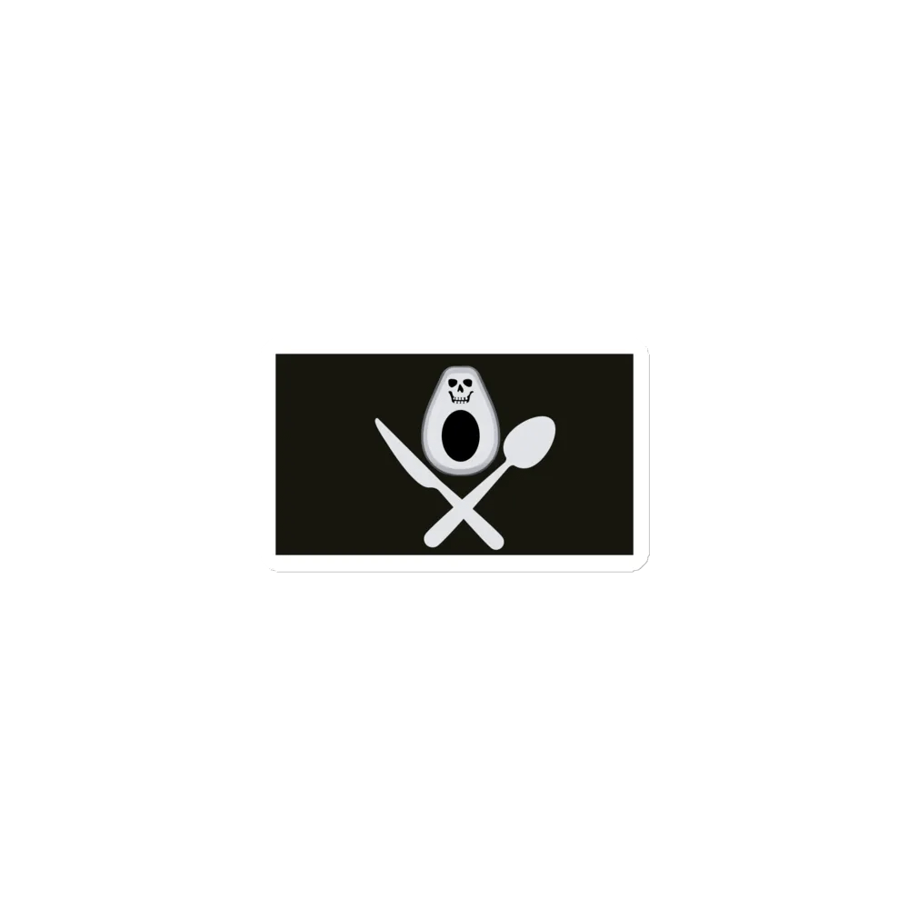 Pirate Avocado Magnet product image (1)