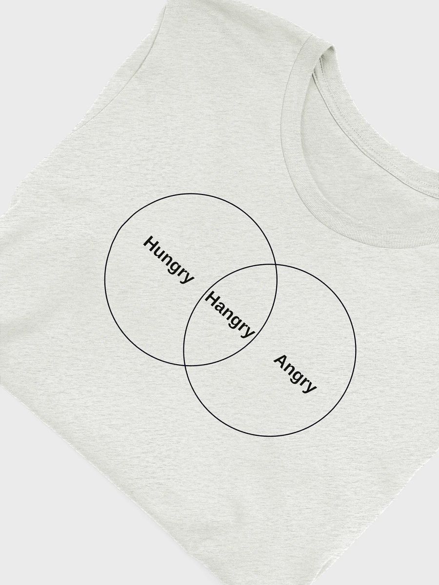 Hungry. Hangry. Angry. — Venn Diagram Mood T-Shirt product image (5)