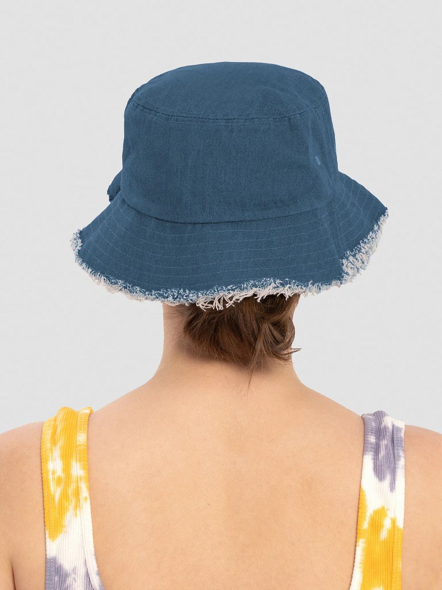 Synthwave Sunset Denim Bucket Hat product image (5)