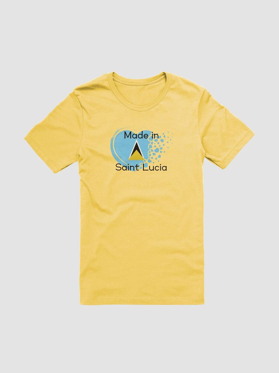 Made in Saint Lucia Pixel Heart Distress T-Shirt product image (81)