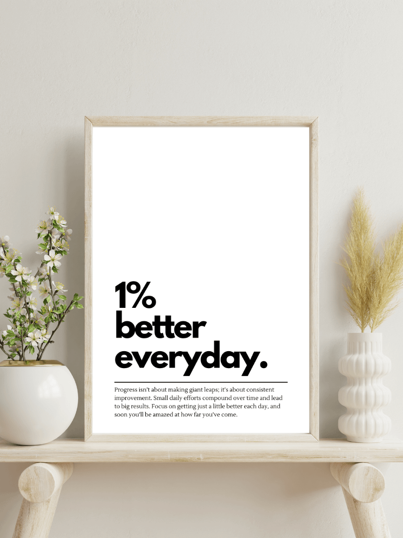 1% Better Everyday Minimalist Printable Wall Art product image (5)