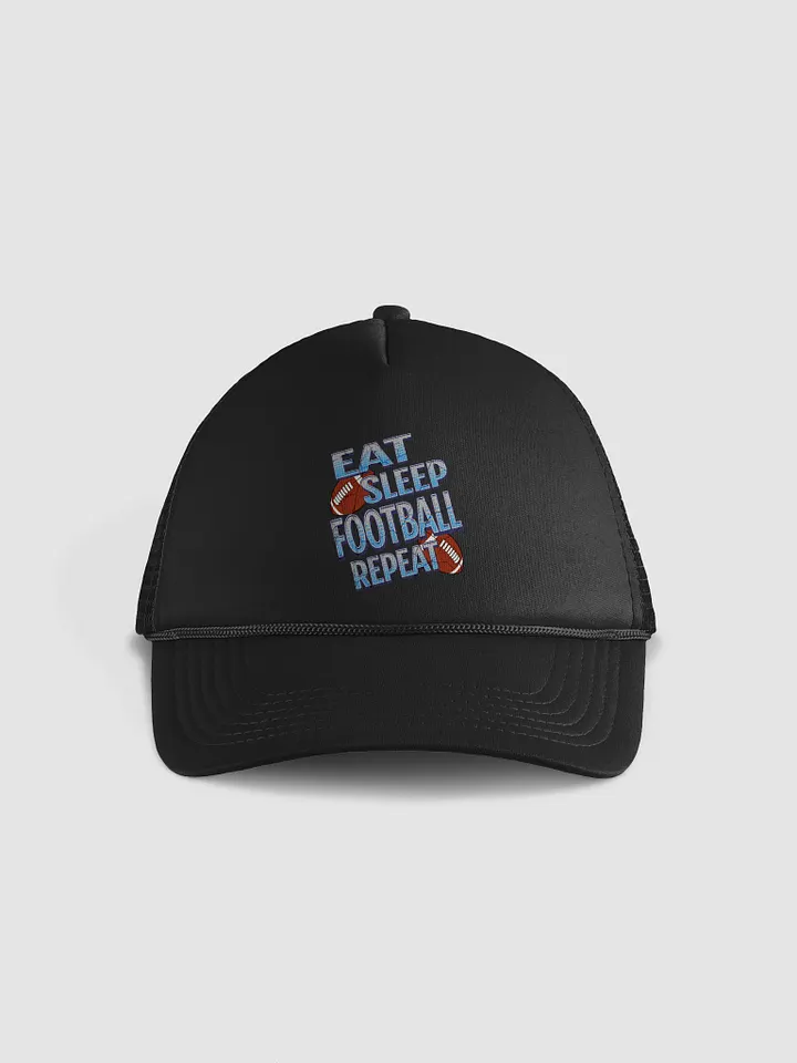 Eat Sleep Football Repeat Vibes Trucker Hat product image (1)