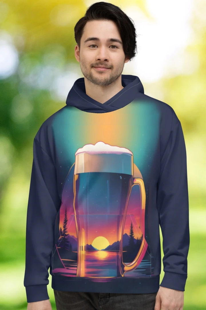 Beer Sunset All Over Print Hoodie product image (1)