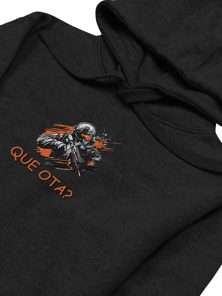 "Que ota?" Center Embriodered Hoodie product image (2)