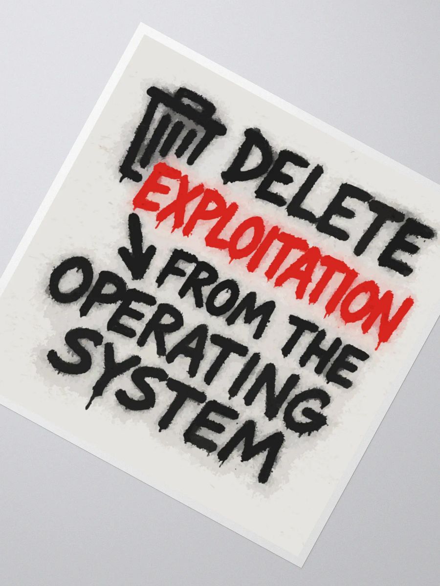 Exploitation Delete Kiss Cut Stickers product image (4)