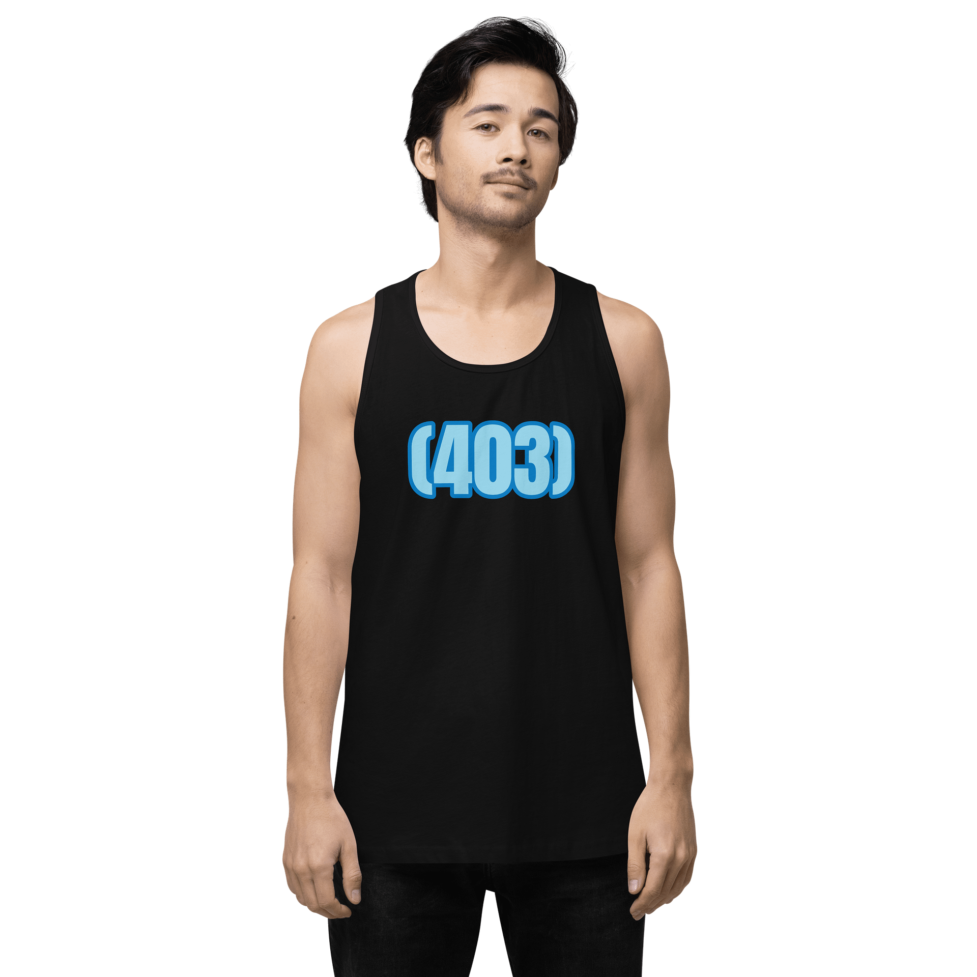 Bold Blue 403 Men's Tank Top-Area Code product image (1)
