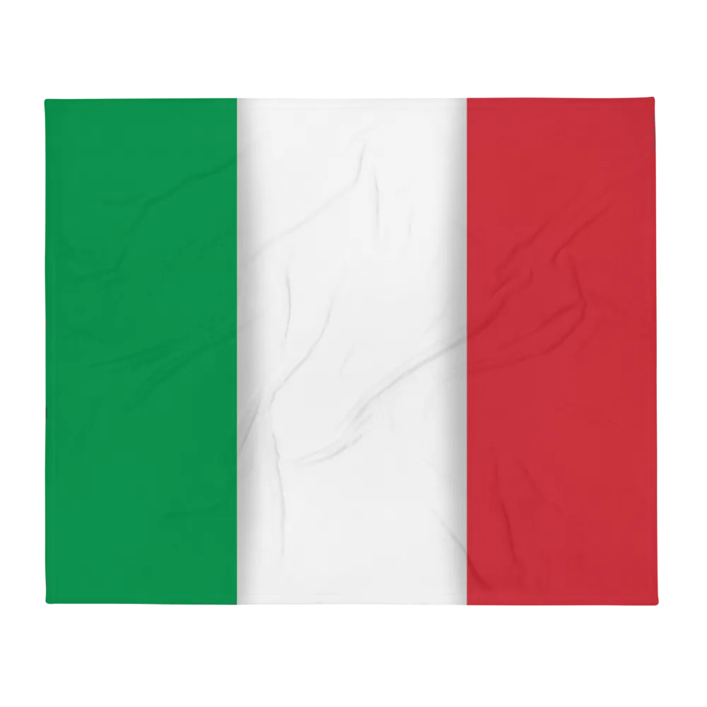 Green White Red Flag Colored Throw Blanket product image (2)