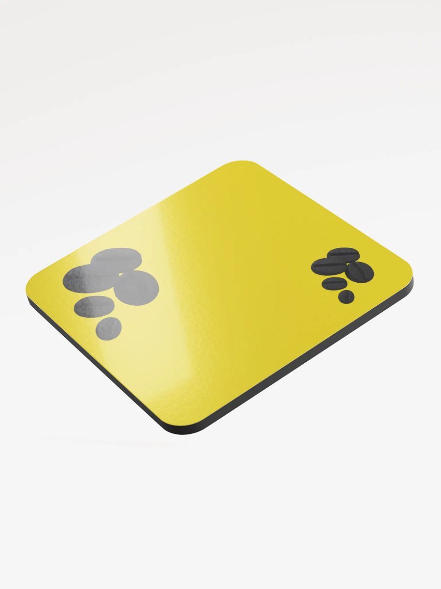 Yellow Black Coffee Beans Coaster product image (3)