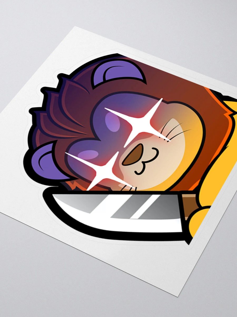 Stabby Lion Emote Sticker product image (3)