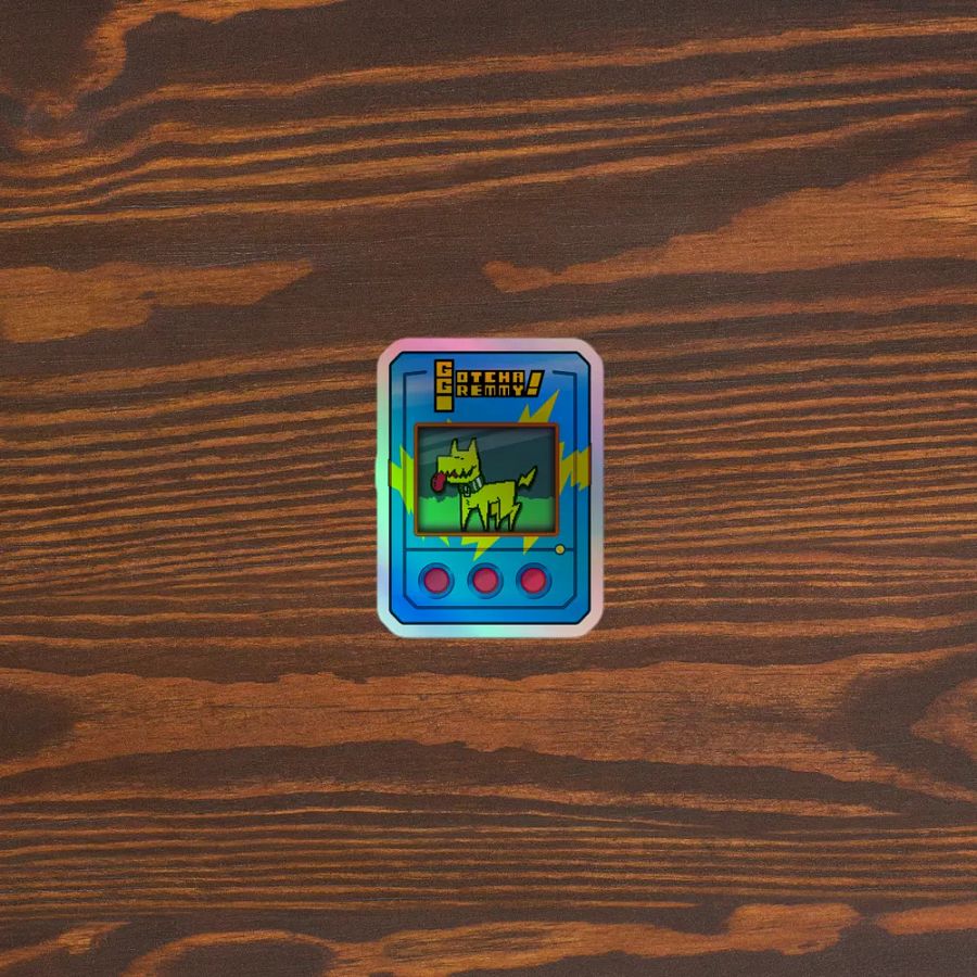 Gotcha Gremmy! [RARE Blue/Yellow] - Sticker product image (3)