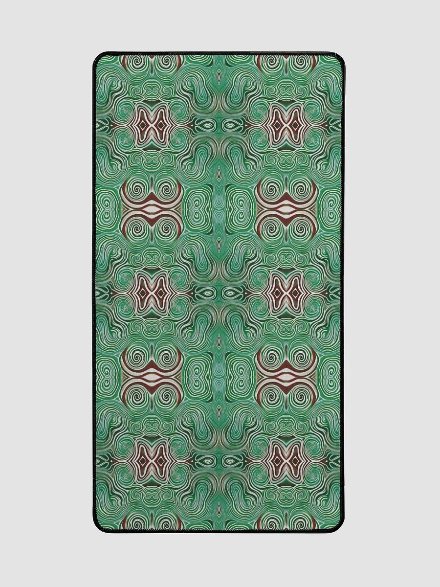Funky Cool Green Liquid Tie-Dye Desk Mat product image (3)