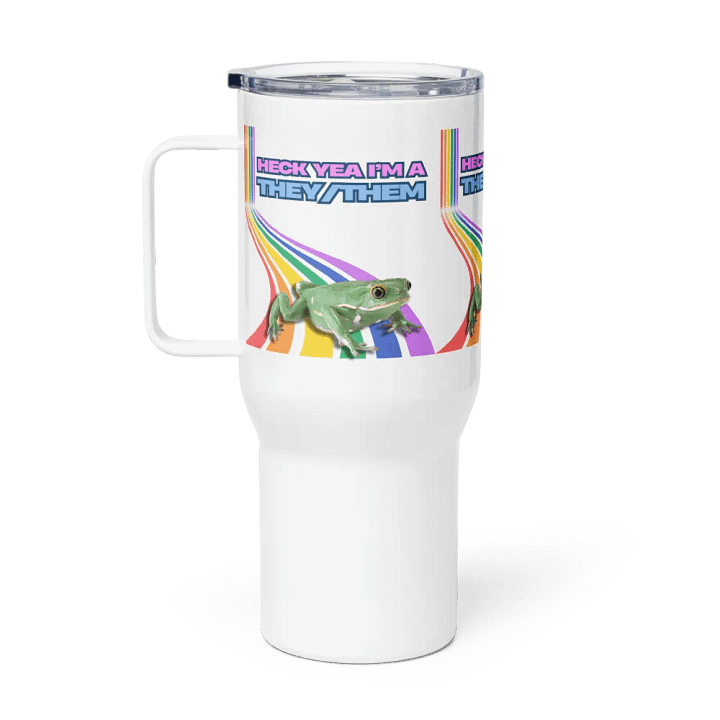 Heck Yea I'm A THEY/THEM Travel Mug product image (1)