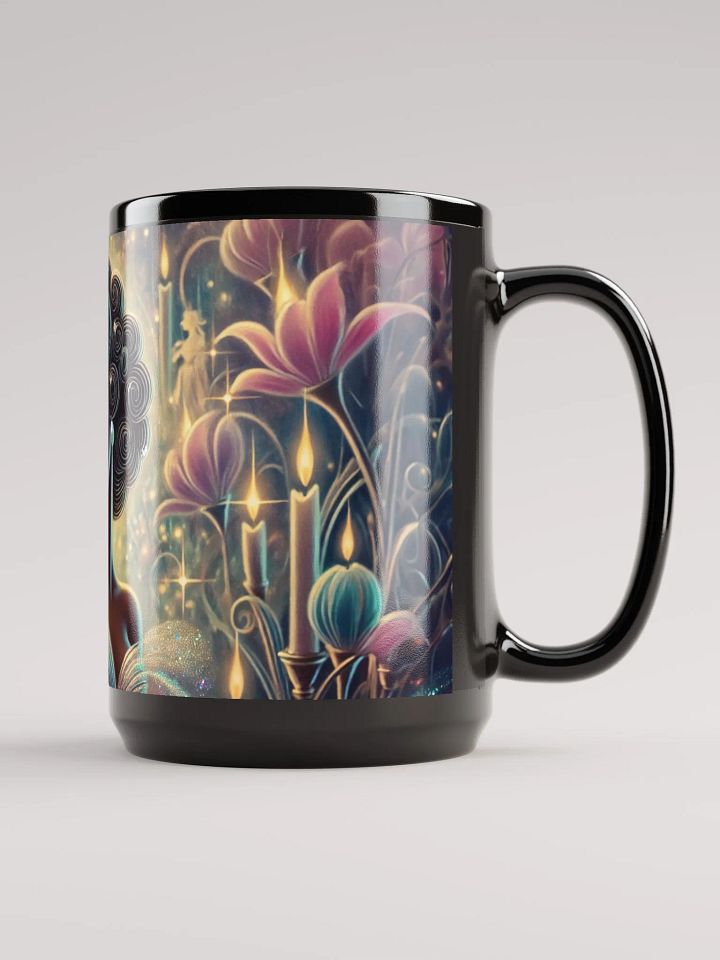 Crystal Beauty Mug- Glossy Black 15 oz Coffee Cup product image (2)