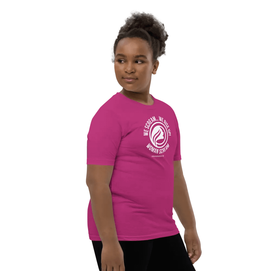 Woman Scream Super Soft Young Girls T-Shirt Pink product image (7)
