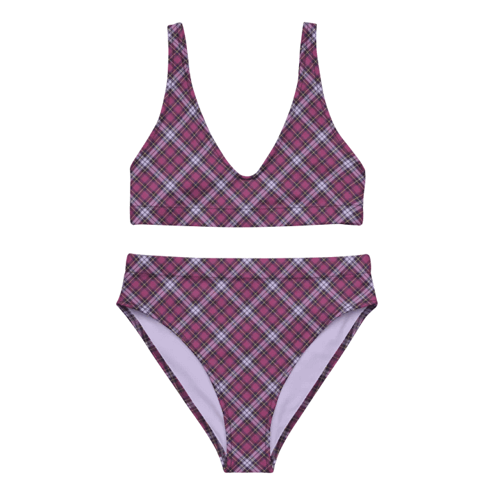 Bright Purple Plaid Bikini product image (2)