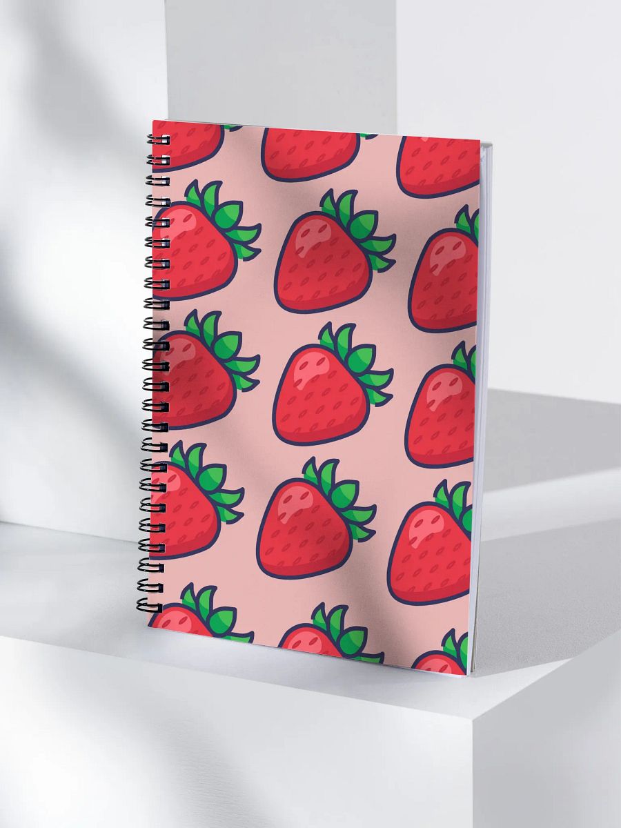 Strawberry Spiral Notebook Red product image (4)