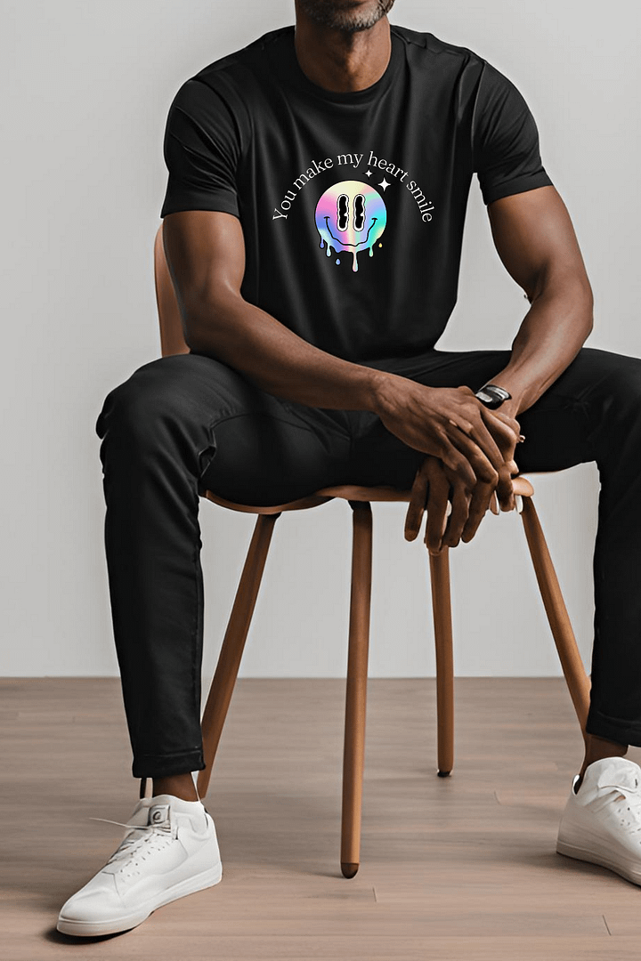 Melting Smiley Face Gradient T-Shirt product image (2)
