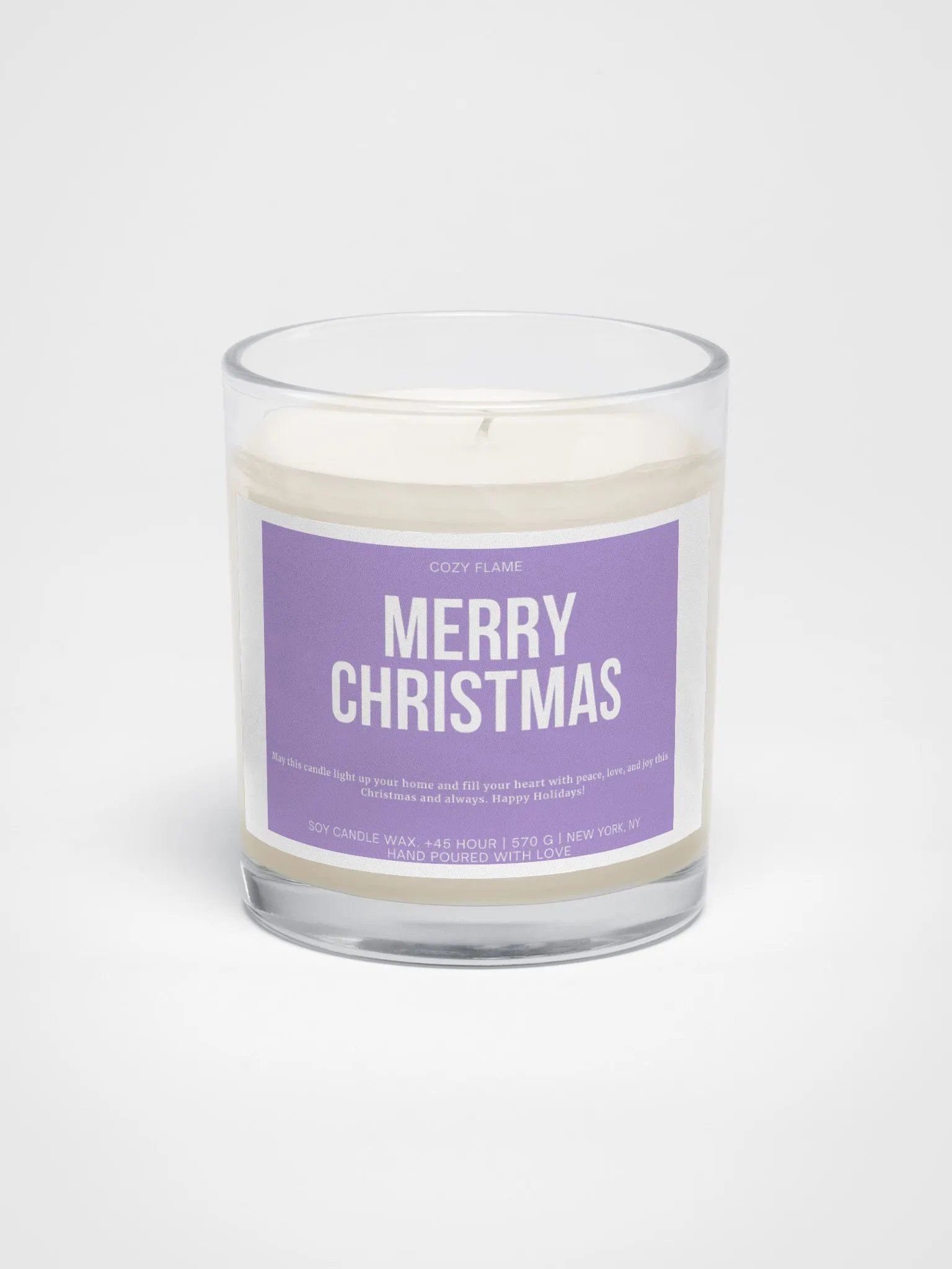 Merry Christmas Soy Wax Candle product image (1)