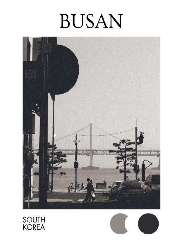 Streets of Busan - Black & White / Digital product image (1)