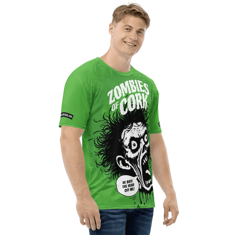 Zombie Floating Head Allover Print T-Shirt (Zombie Green Version) product image (6)