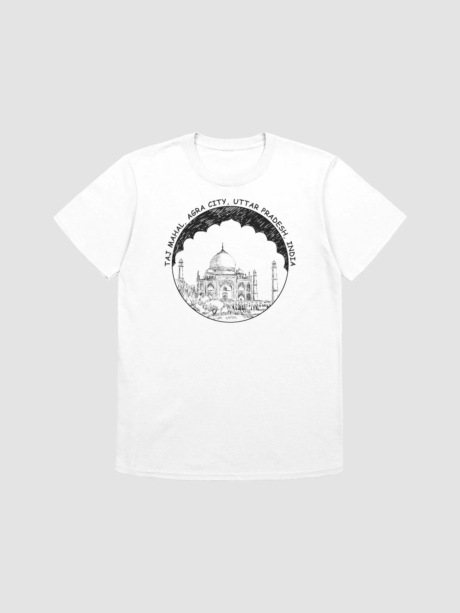 Taj Mahal Agra City Uttar Pradesh India T-Shirt product image (3)