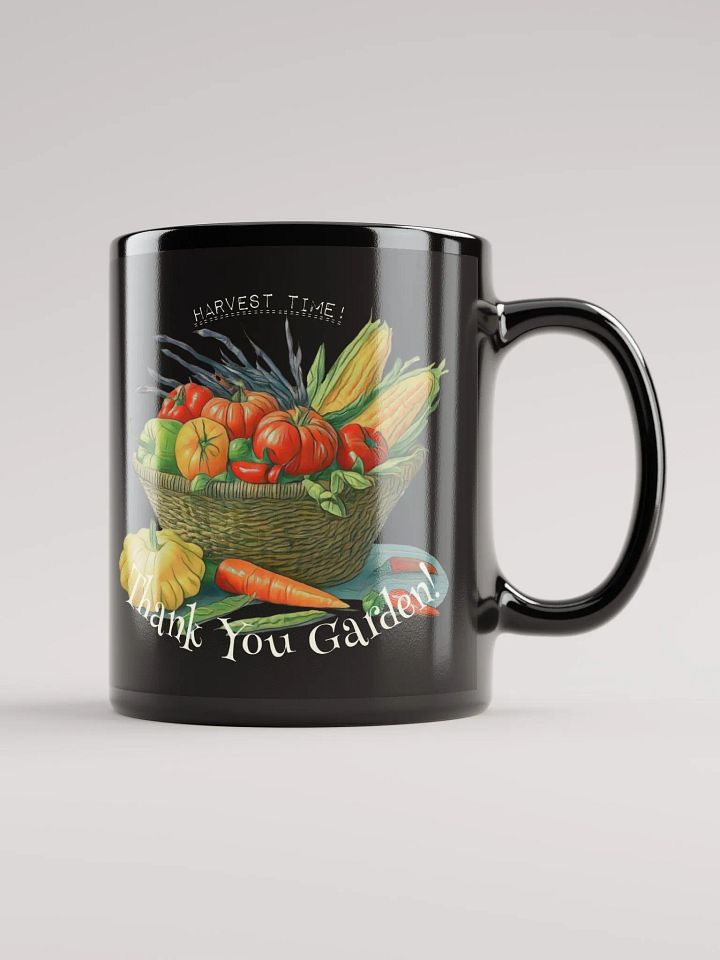 Harvest Time | Glossy Black Mug product image (1)