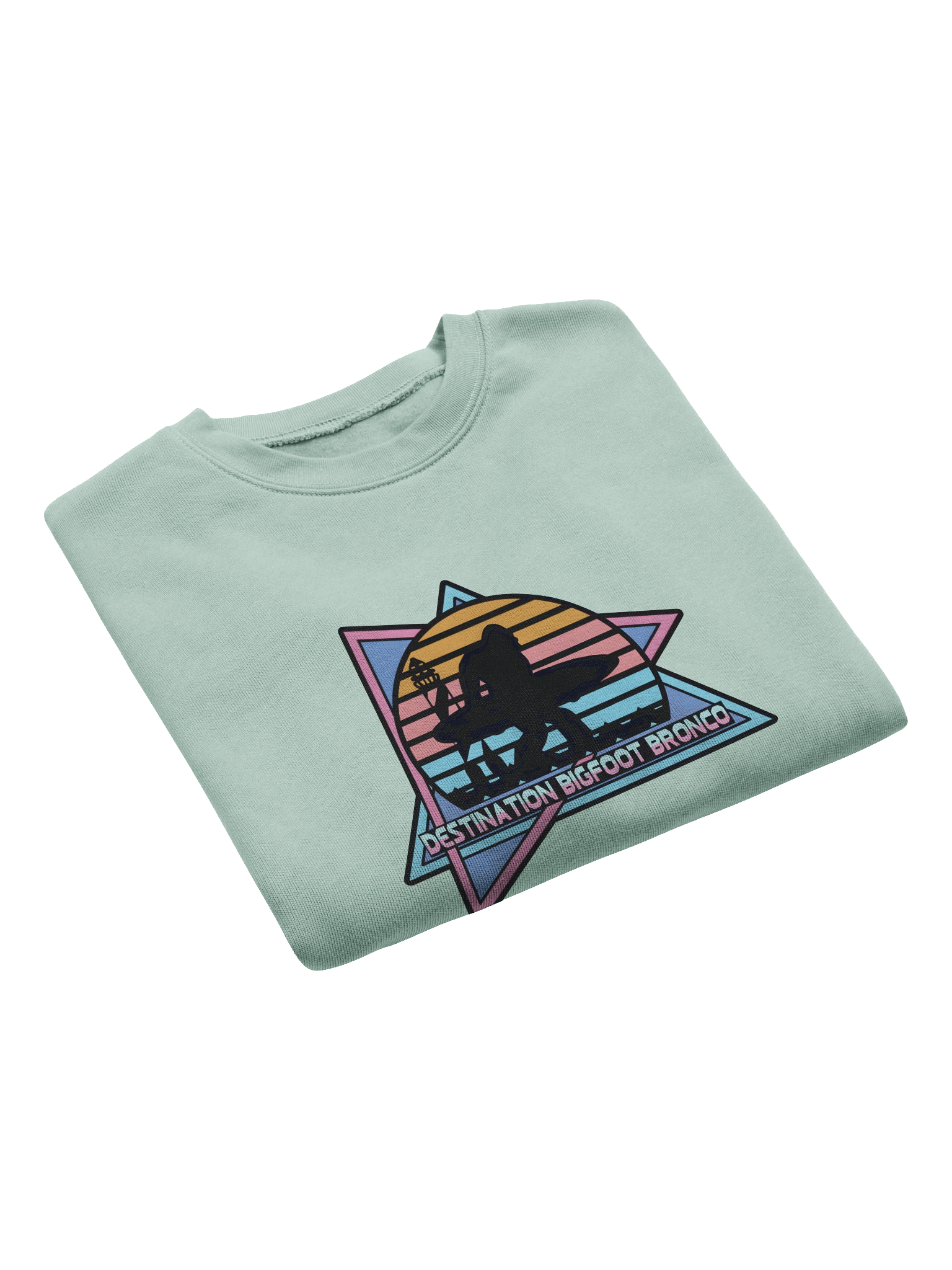 Destination Bigfoot Bronco Retro-Inspired Bella+Canvas Women's Fleece Crop Sweatshirt (Multiple Colors Available) product image (21)