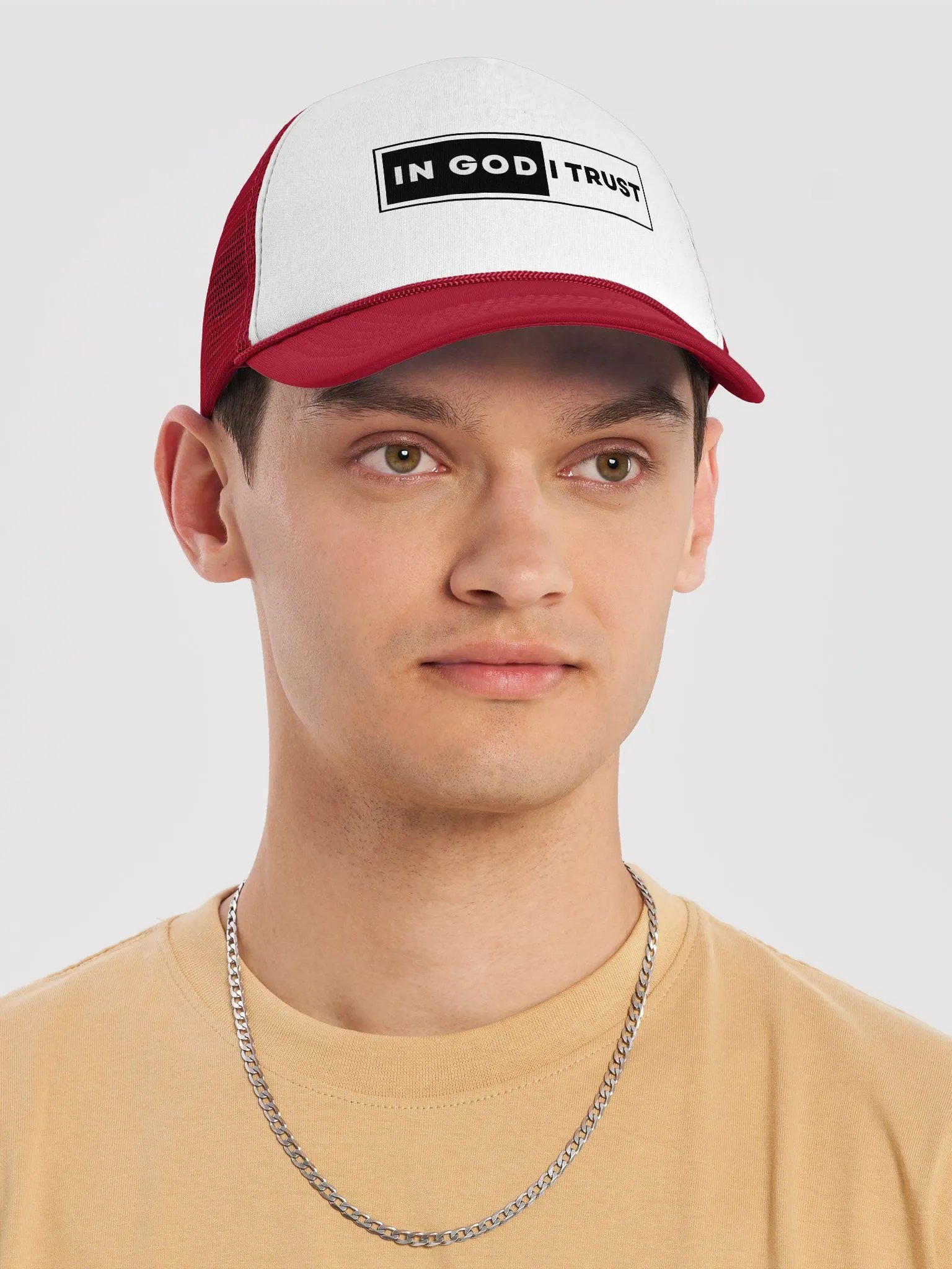 IN GOD I TRUST: Divine Declaration Foam Trucker Hat product image (5)