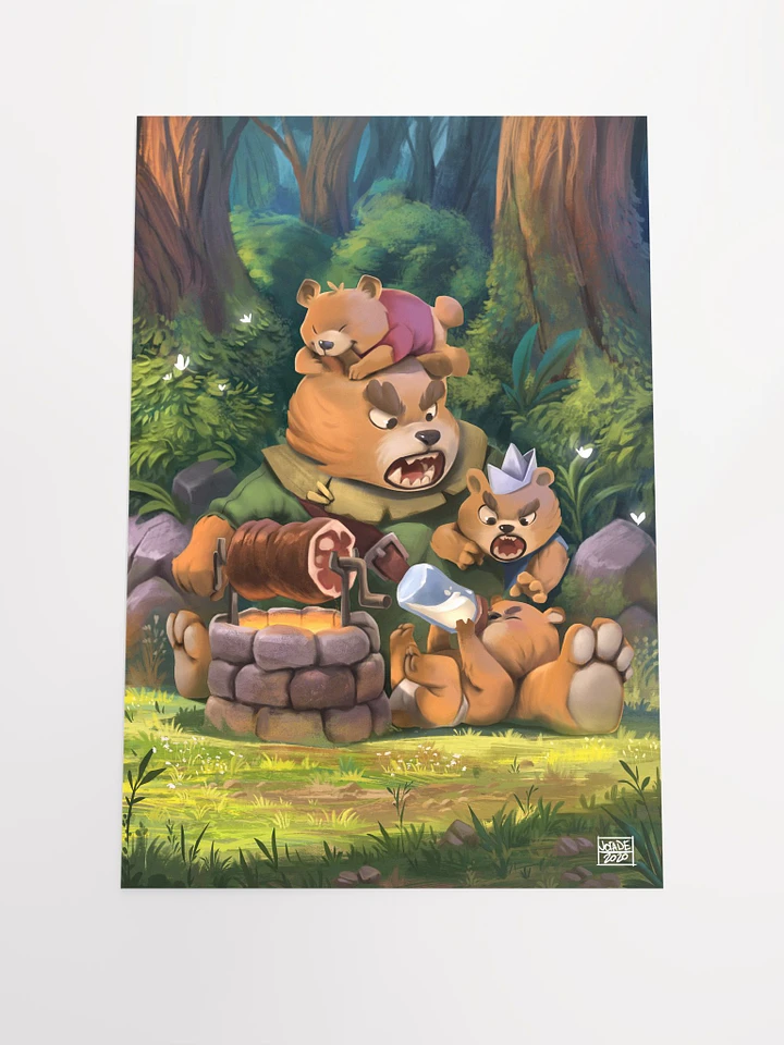 Papa Bear and the Little ones - Print product image (1)