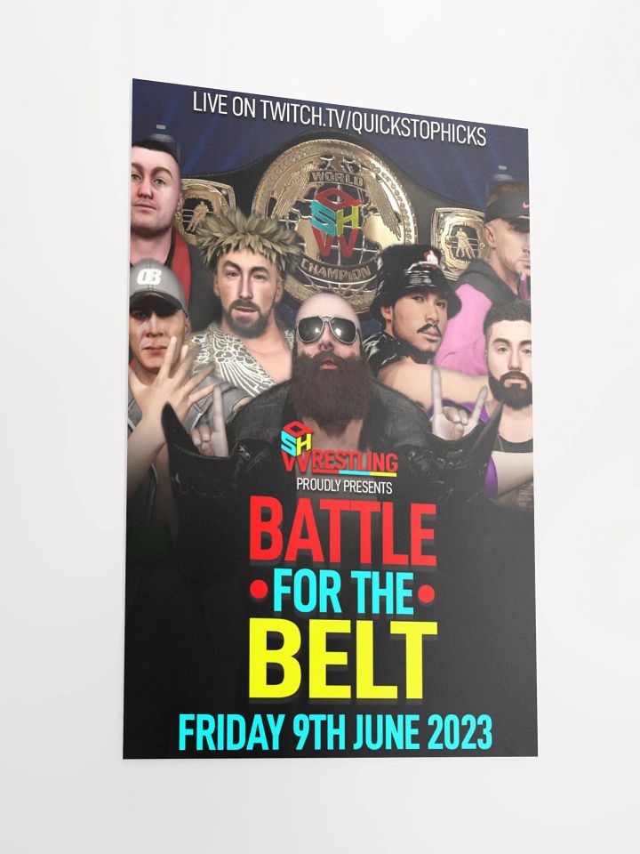 QSHW BATTLE FOR THE BELT COMMEMORATIVE POSTER product image (2)
