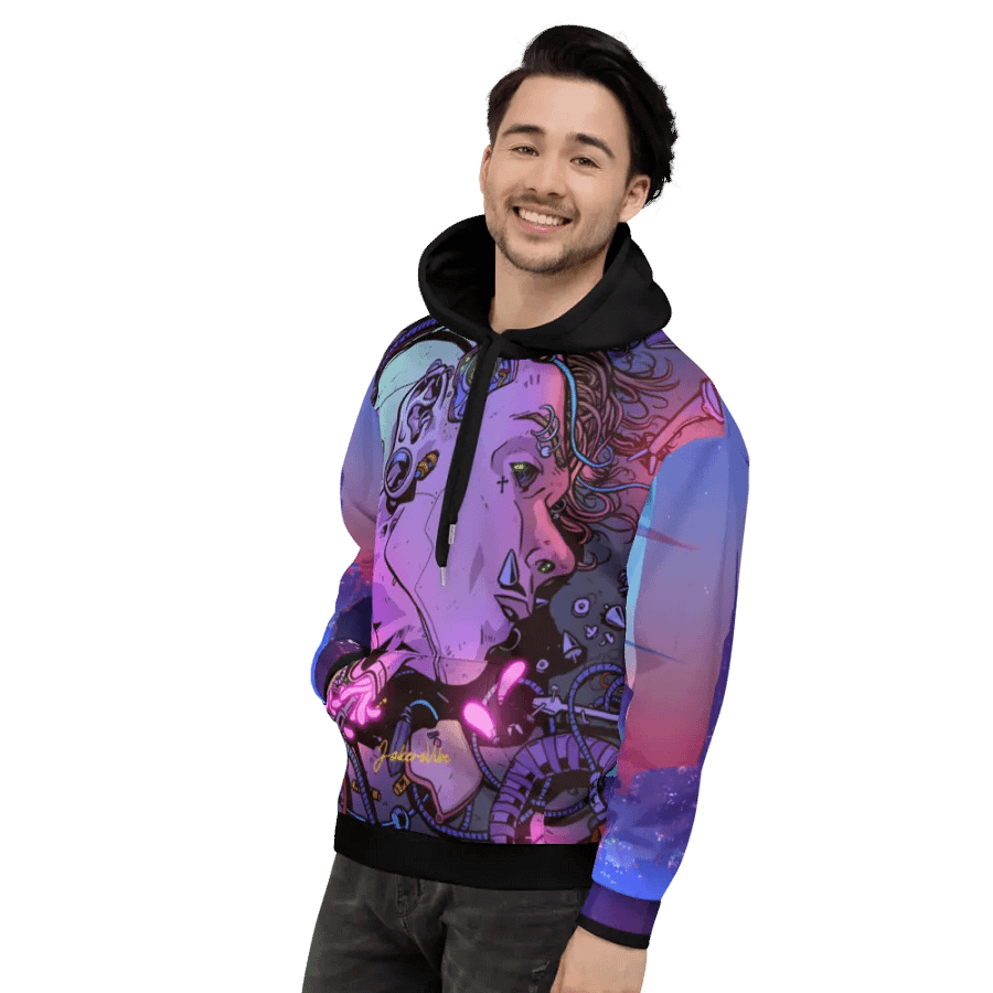 Broken Cyber Joker & Night City Hoodie product image (6)