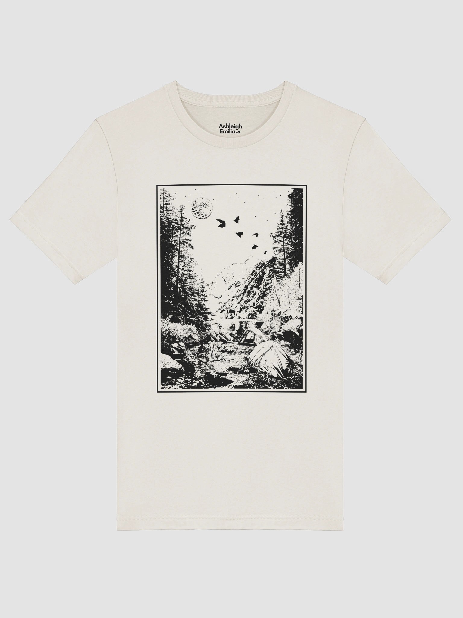 Campers | AshleighEmilia x 24Sleep Collaboration T-Shirt in Black product image (9)