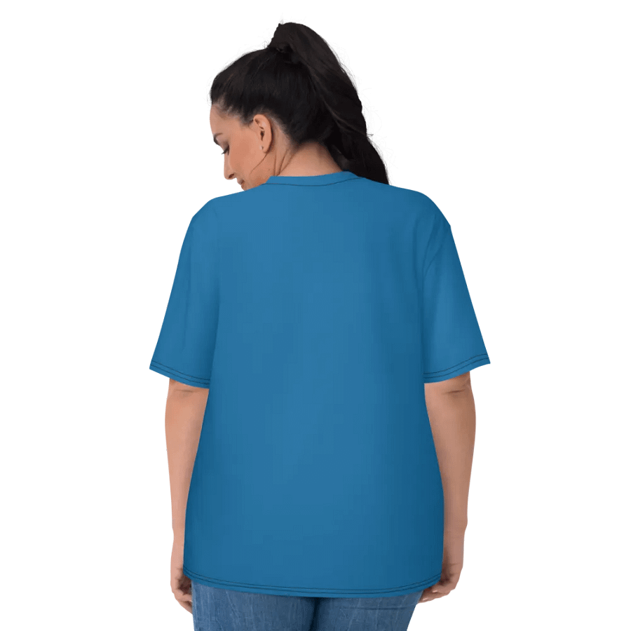 Plain Atlantic Blue True Summer Women's Crewneck Polyester Heavyweight Premium T-Shirt by Treasure Pie product image (7)