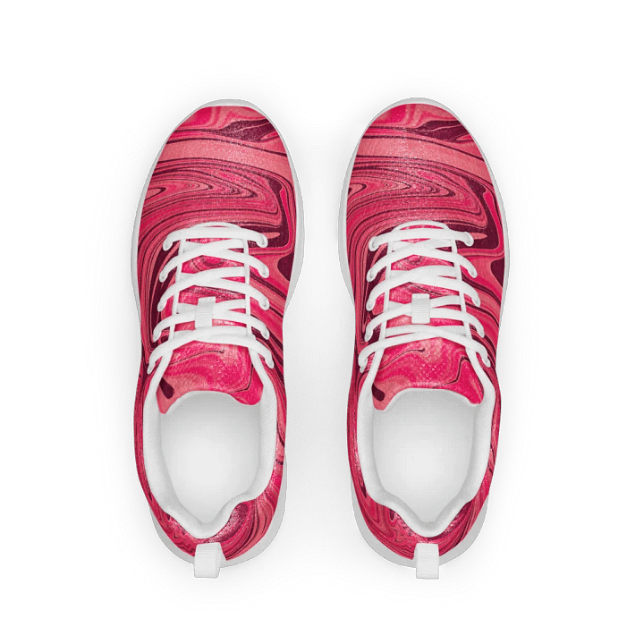 Women's Athletic Shoes - Shades of Magenta Pink Digital Fluid Art product image (2)