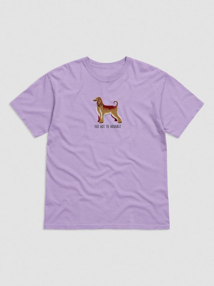 Too Hot To Houndle T-Shirt(Embroidered) of an Afghan Hound product image (33)