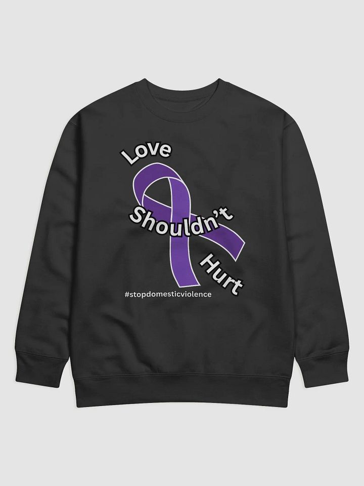 Love Shouldn't Hurt Ribbon Sweatshirt product image (1)