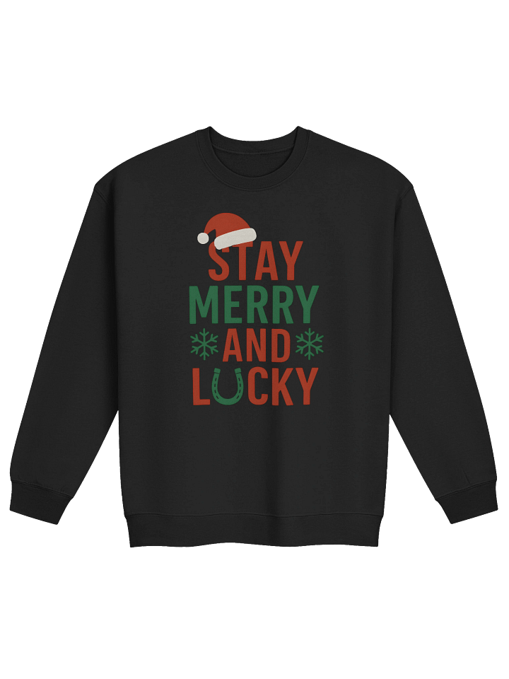 The Stay Merry and Lucky Sweatshirt (wholesale) product image (1)