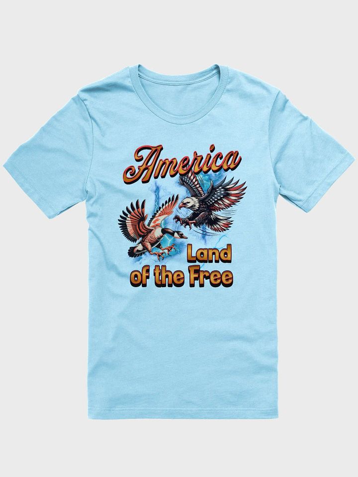 America Land Of The Free Patriotic Freedom Eagle T-Shirt product image (19)