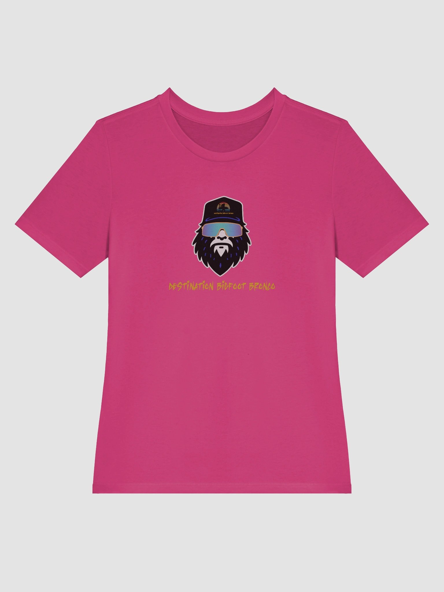 Destination Bigfoot Bronco Bigfoot Logo Bella+Canvas Women's Supersoft Relaxed-fit T-Shirt (Berry) product image (3)