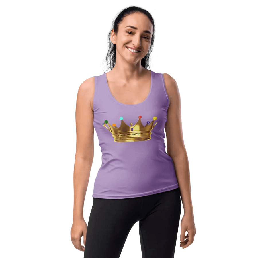Queendom Beautiful Women Crown Tank Top/Lavender(TM) product image (7)