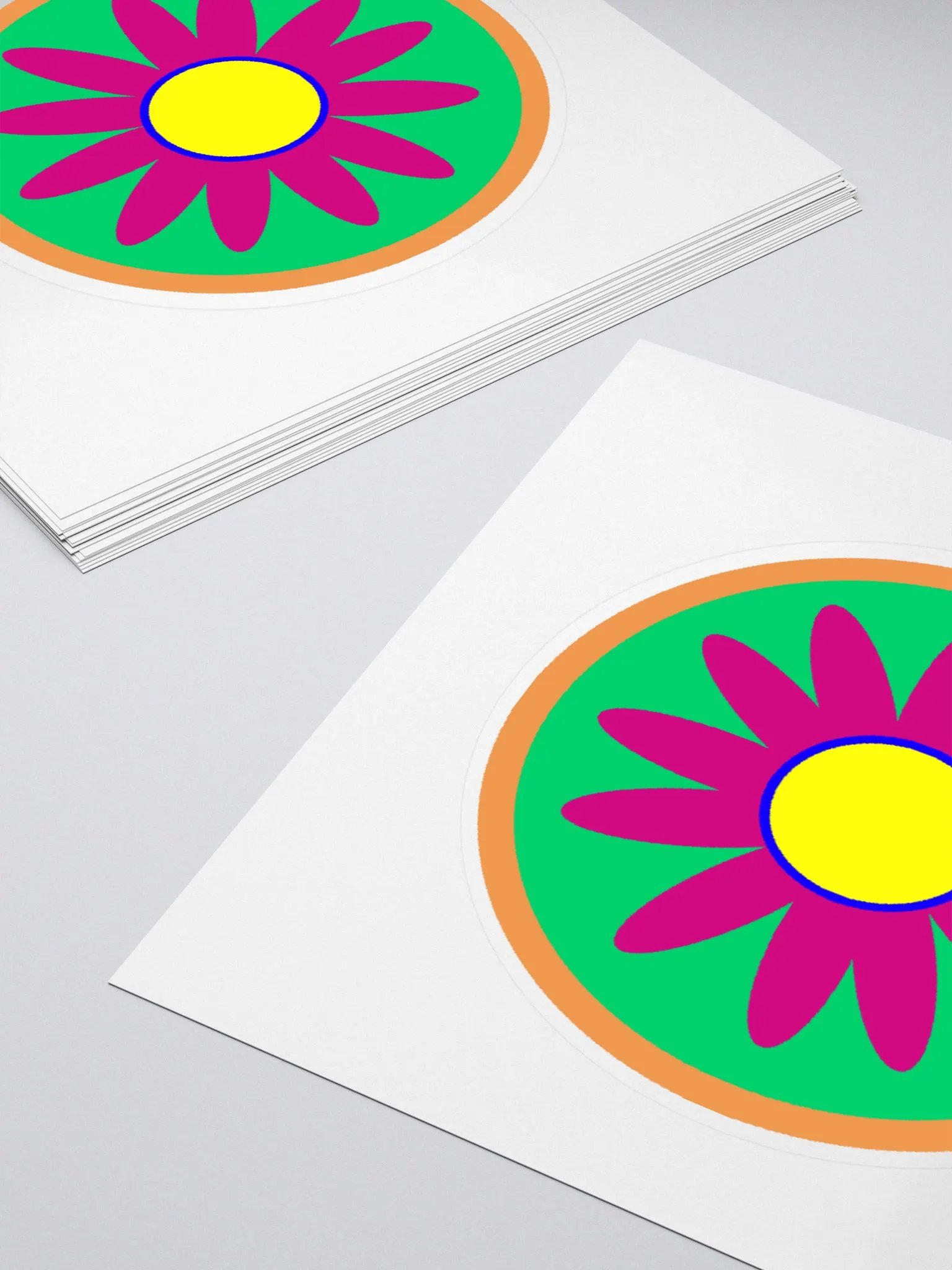 magenta daisy sticker product image (4)